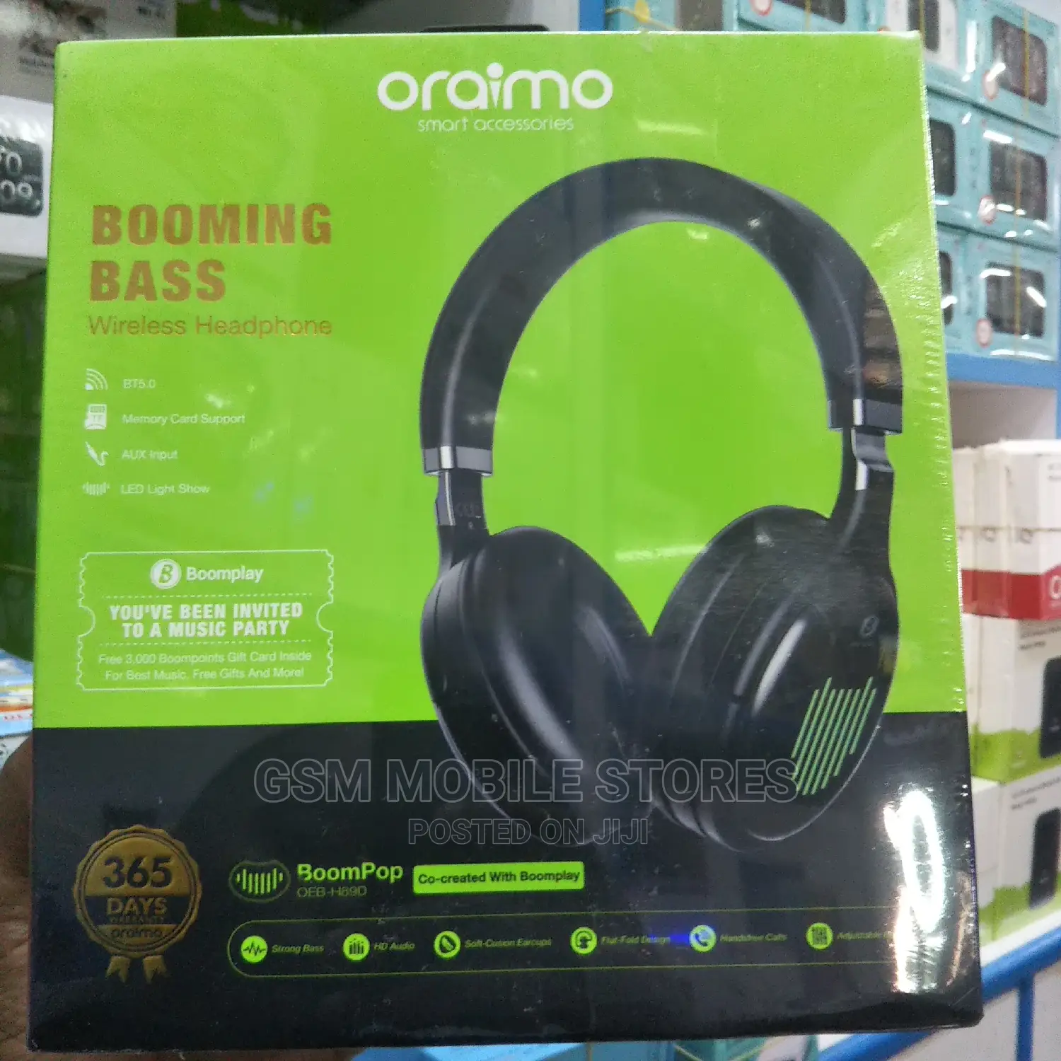 Oraimo Booming Bass Wireless Headphones
