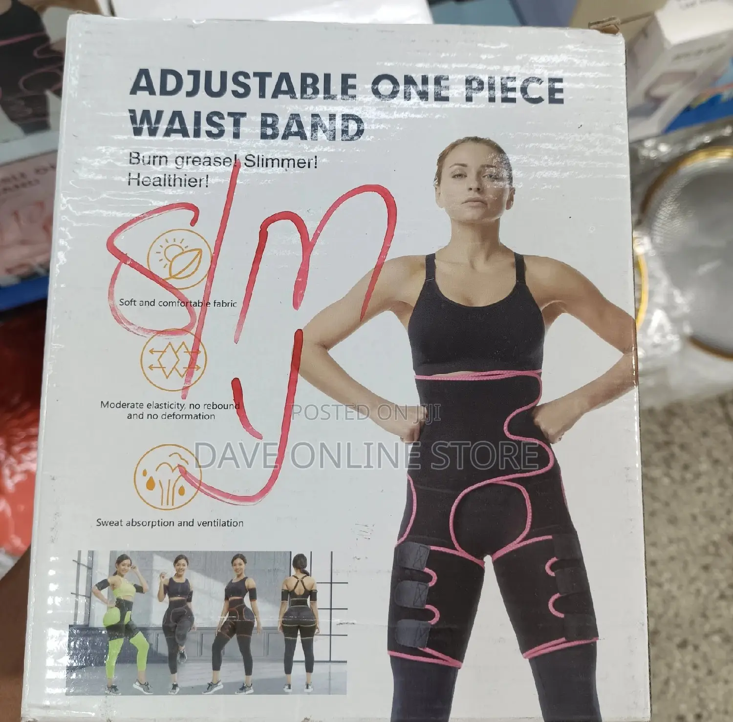 3 in 1 Hip Lift Waist Legs Sweat Adjustable Sports Belt