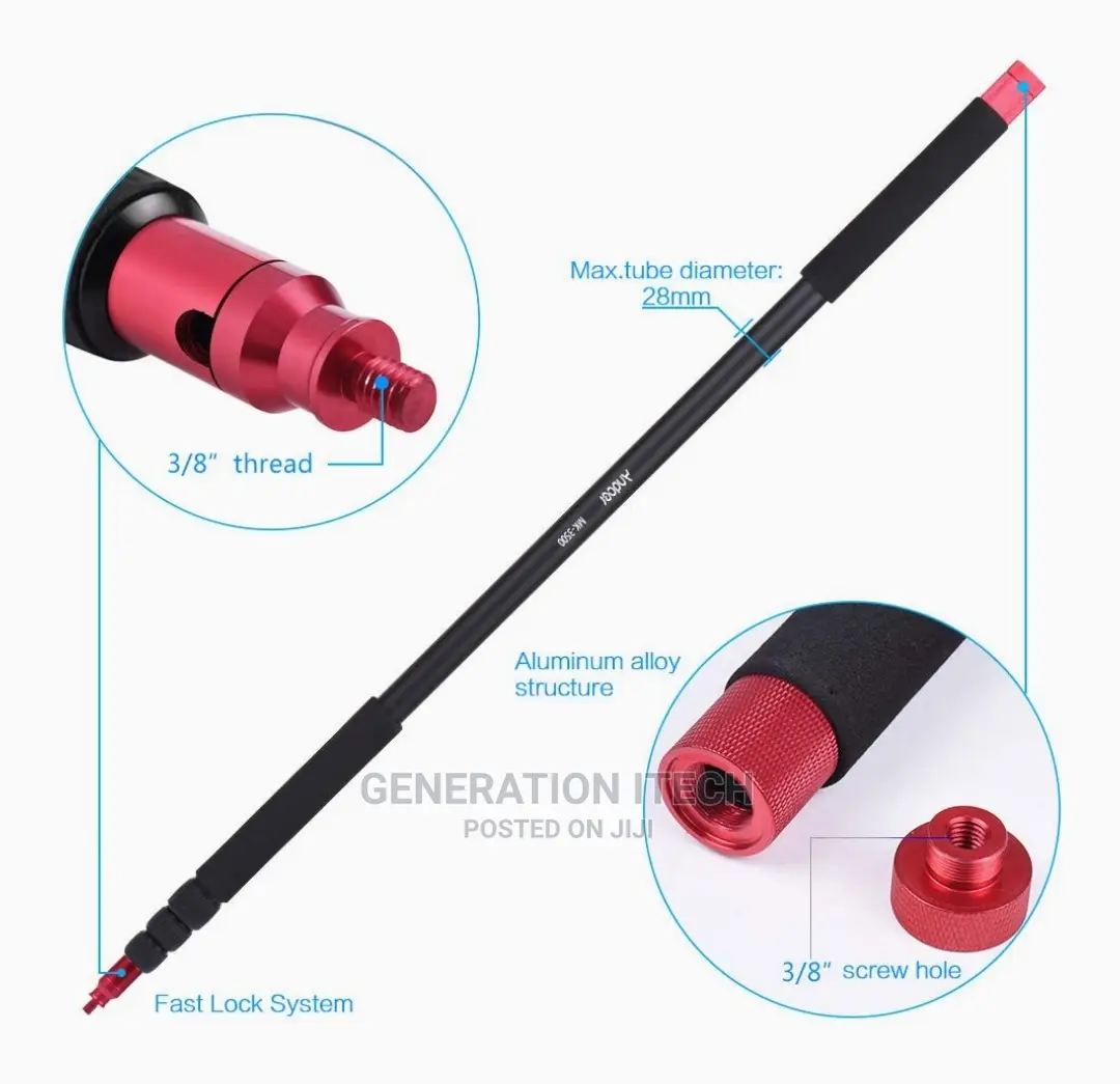 Lightweight Microphone Boompole Aluminum Alloy Mic Boom Pole