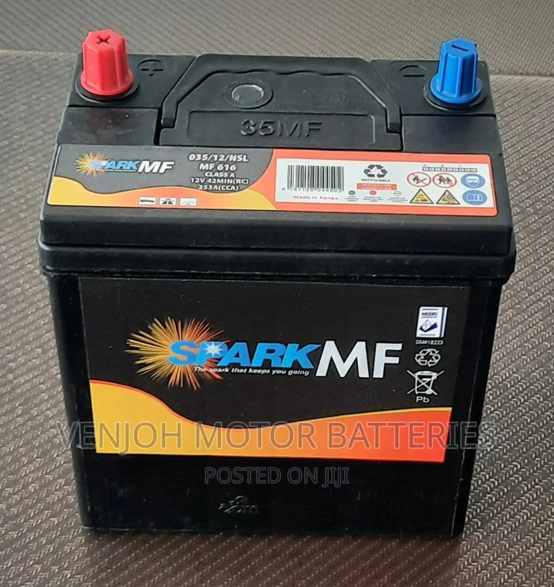 035 AH / NS40 Maintenence Free Car Battery