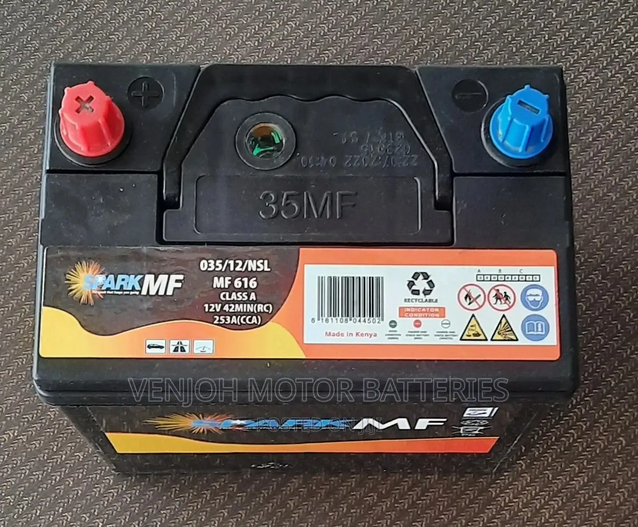 035 AH / NS40 Maintenence Free Car Battery