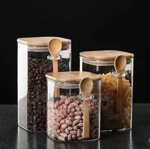 3pcs Glass Storage Container.
