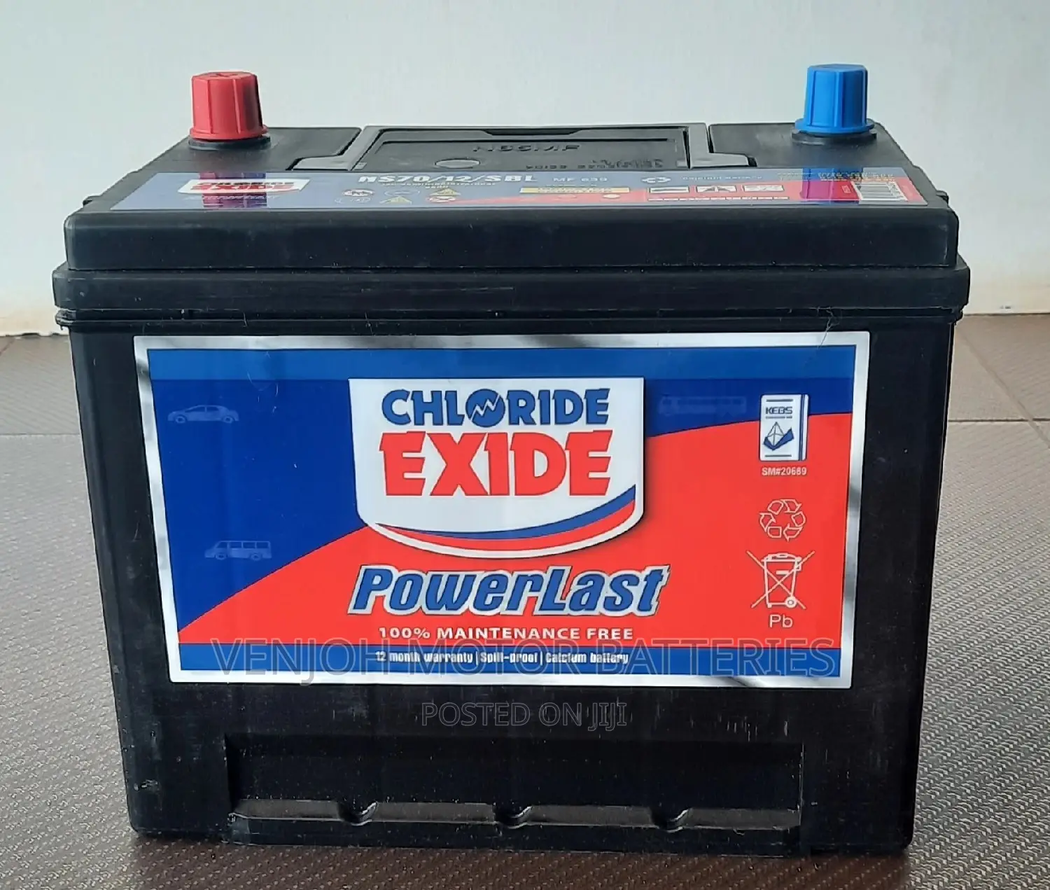 NS70/ 65 AH Maintainance Free Car Battery