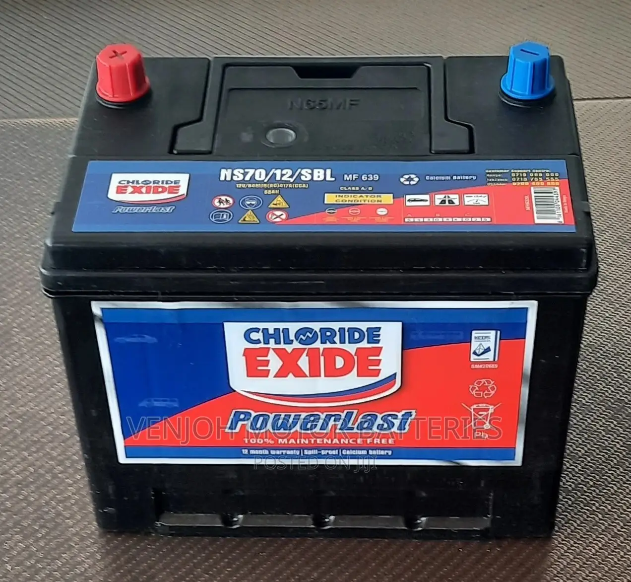NS70/ 65 AH Maintainance Free Car Battery