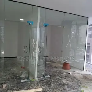 Photo - Glasses and Aluminum Office Doors.