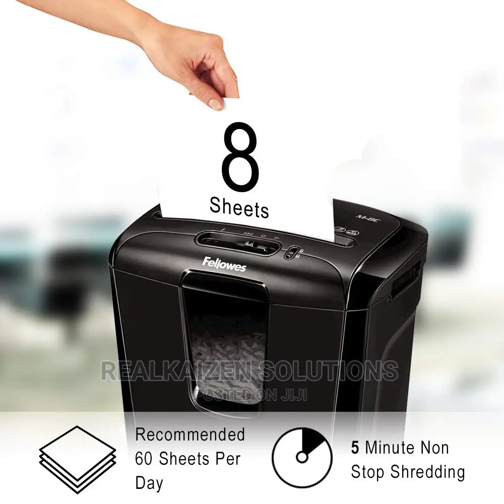 FELLOWES 15L Powershred 8-Sheet Cross Cut Shredder