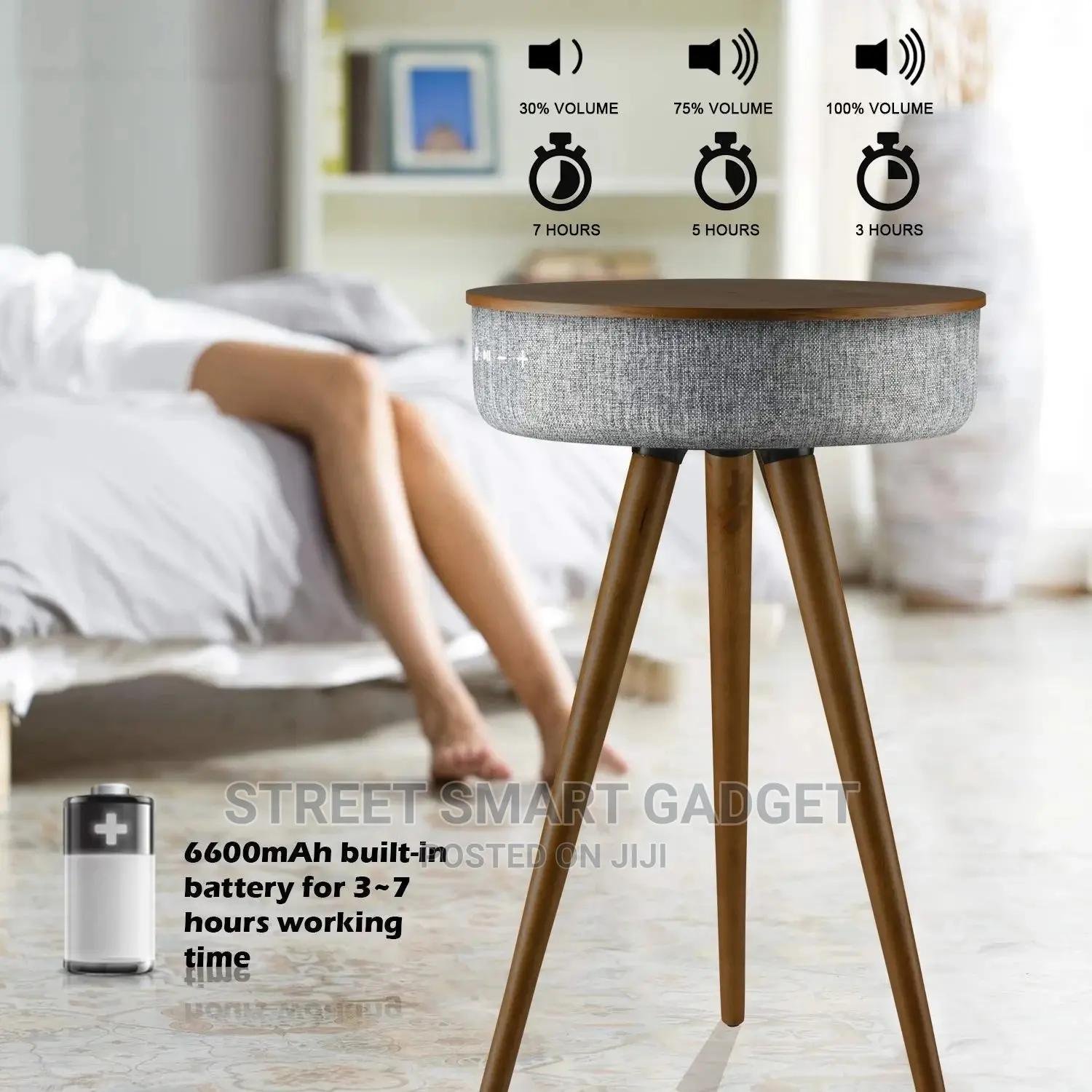 Bluetooth Speaker Side Table