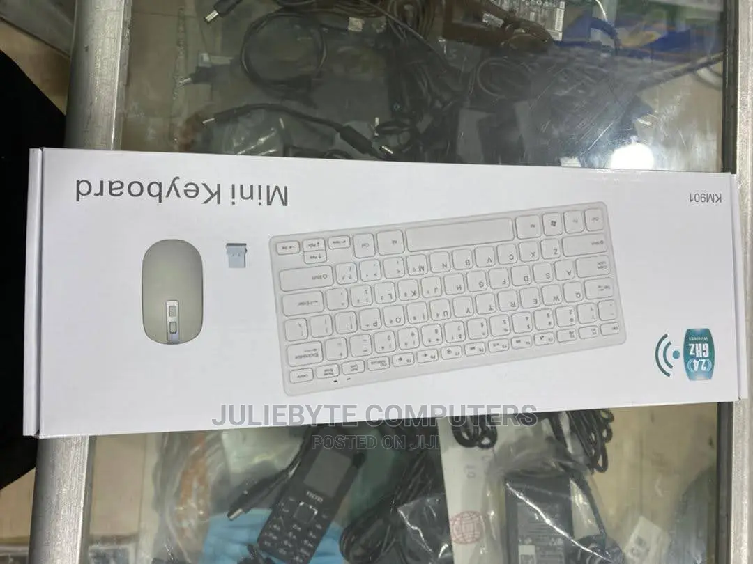 Wireless Keyboard With Wireless Mouse