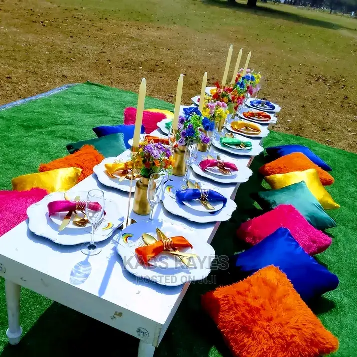 Picnic Setup With a Photobooth