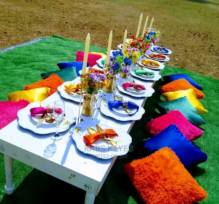 Picnic Setup With a Photobooth