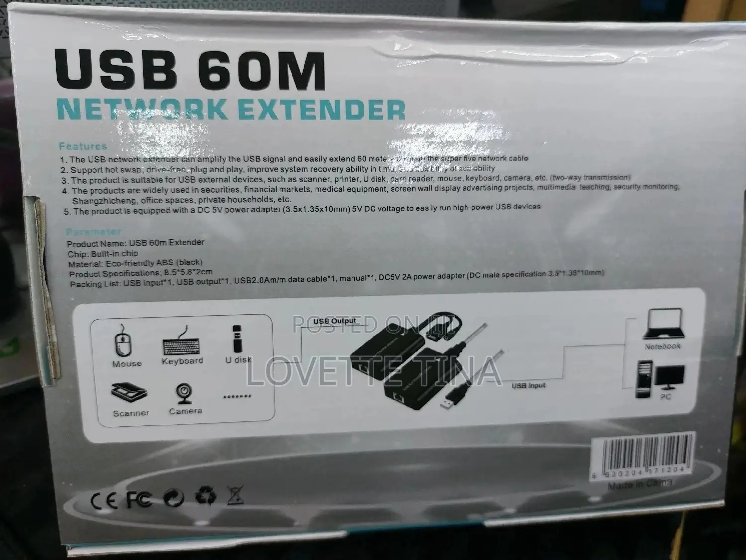 Extenders 60m Ethernet