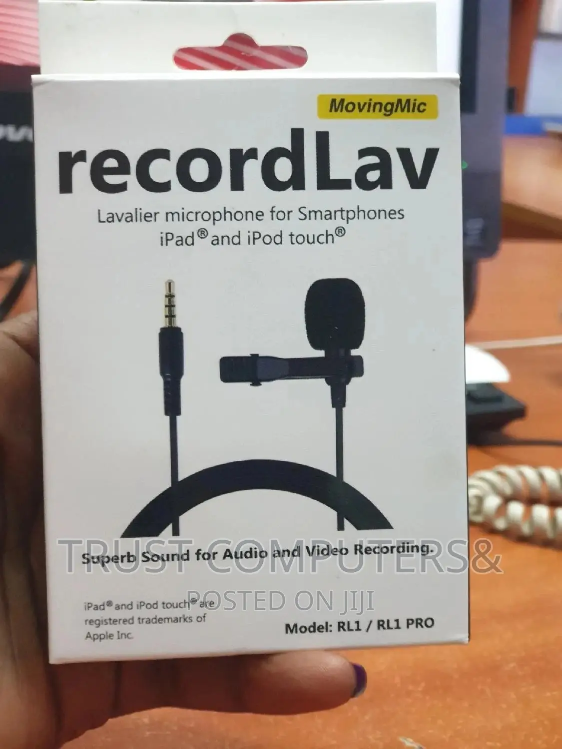Audio Microphone Single Lavalier (Record Lav 1)