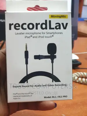 Audio Microphone Single Lavalier (Record Lav 1)