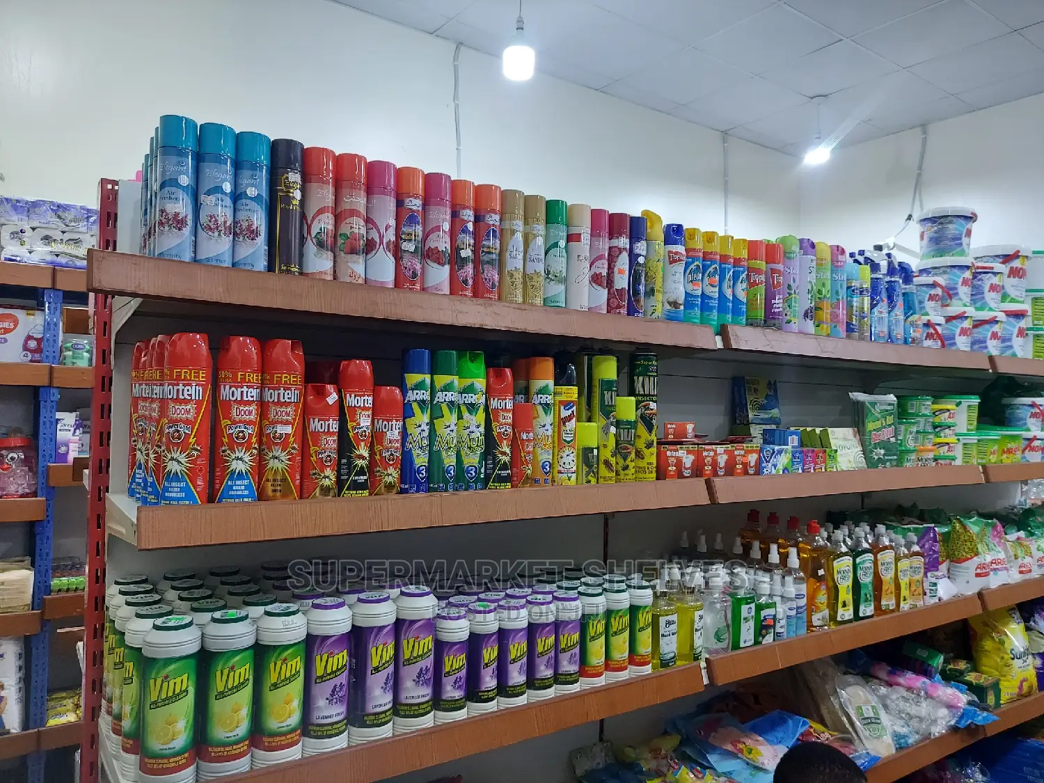 Supermarket Shelves Double 1.25 and Singles 1m on Sale At