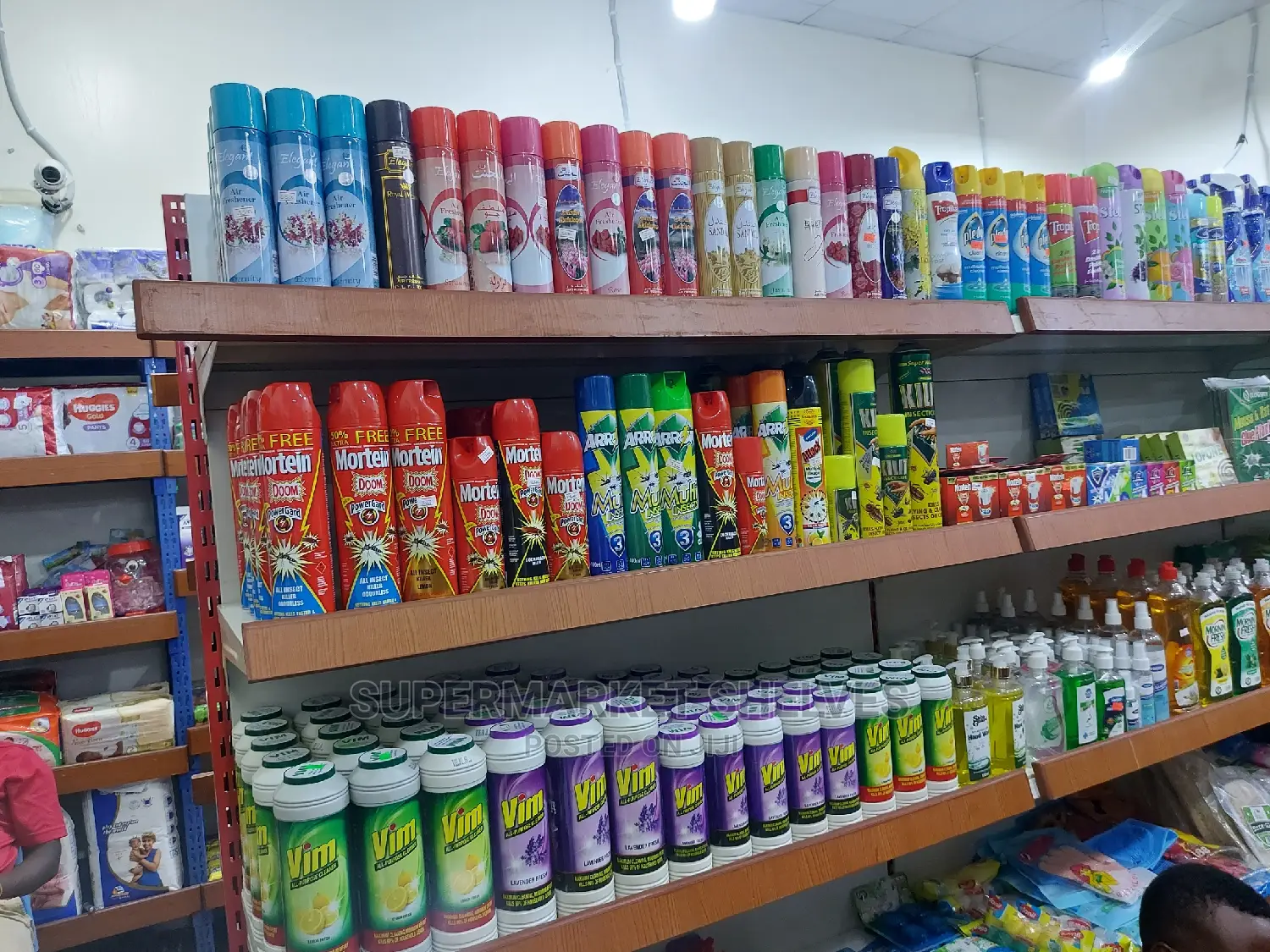 Supermarket Shelves Double 1.25 and Singles 1m on Sale At