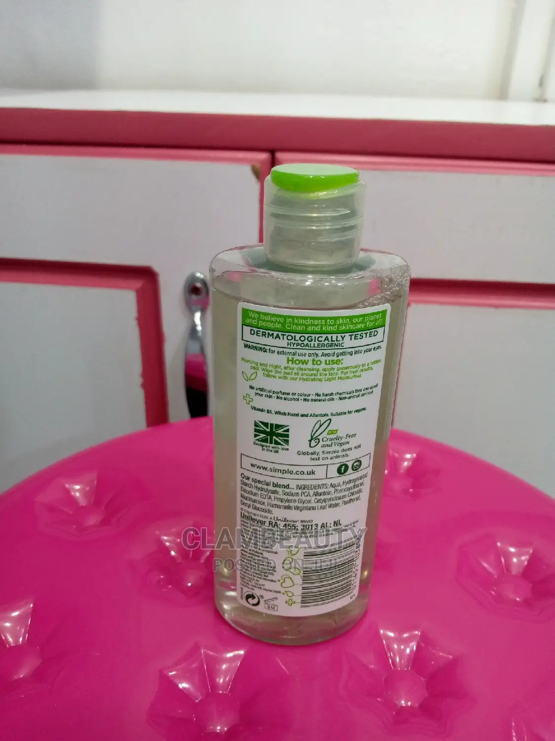 Simple Soothing Facial Toner for Sensitive Skin 200ml