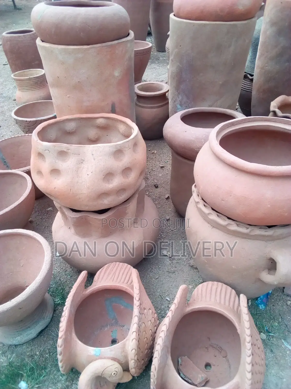 All Clay Flower Pots