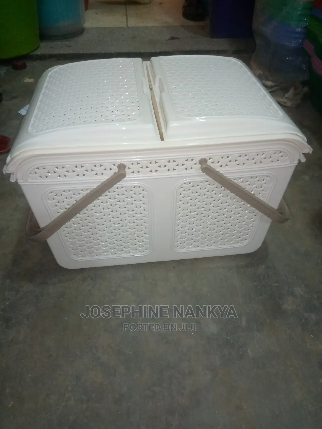 Storage Basket, Cream Colour