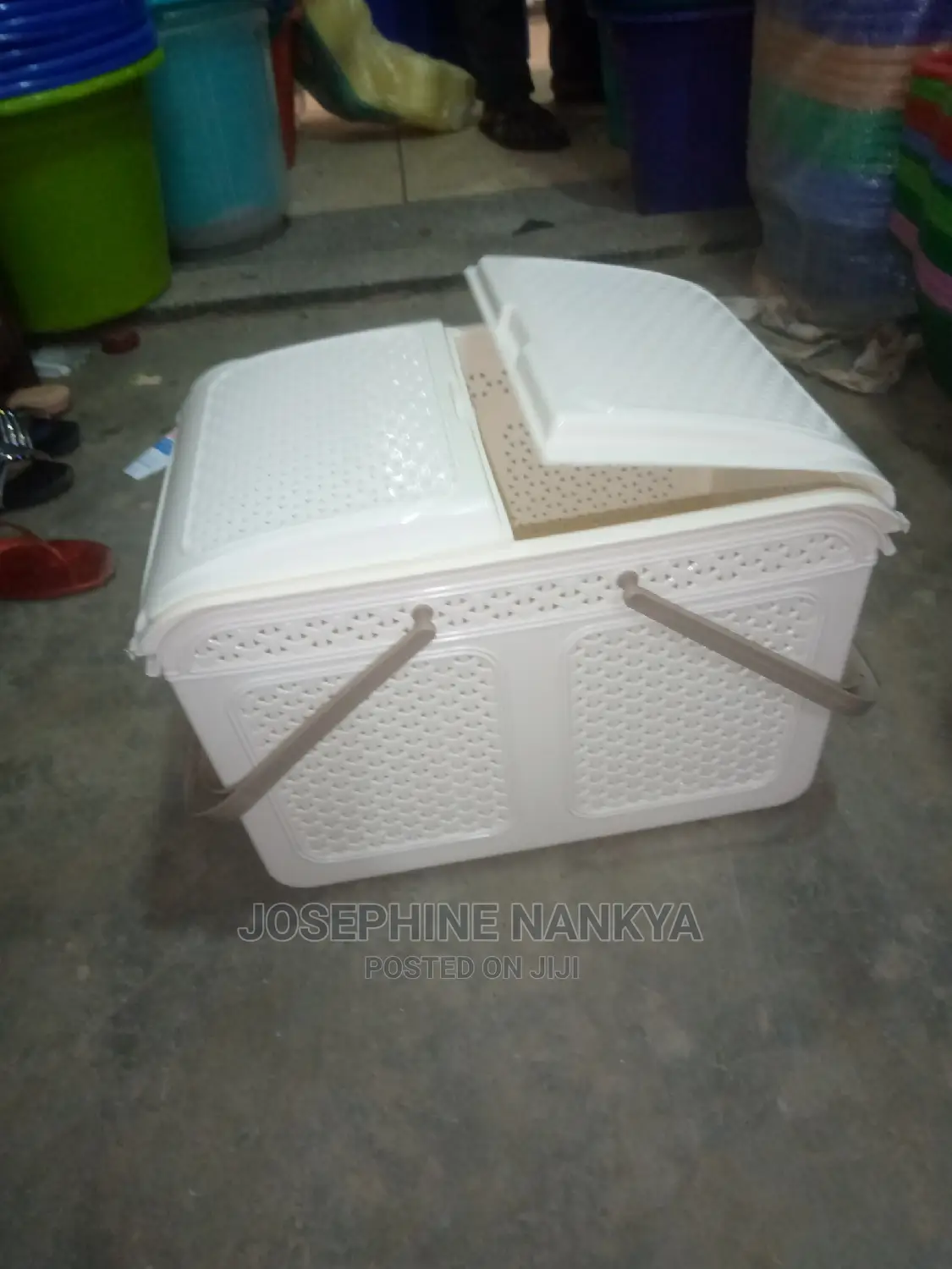 Storage Basket, Cream Colour