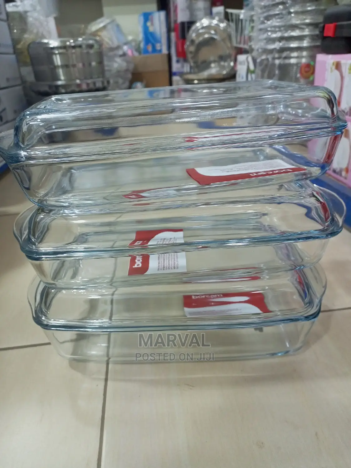 Heavy Transparent Dish Set
