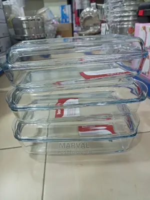 Heavy Transparent Dish Set
