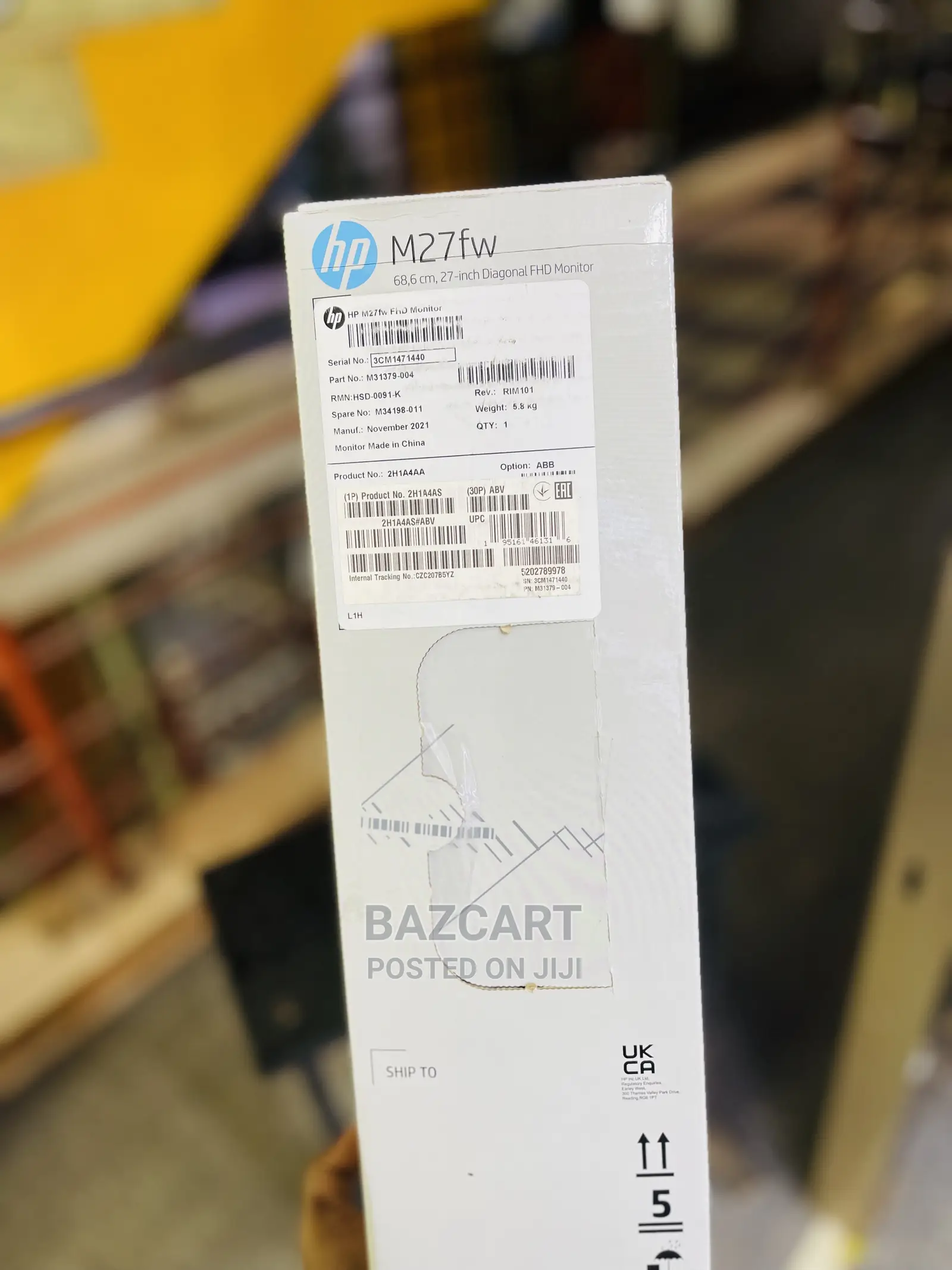 Slim HP M27fw FHD Monitor - Brand New