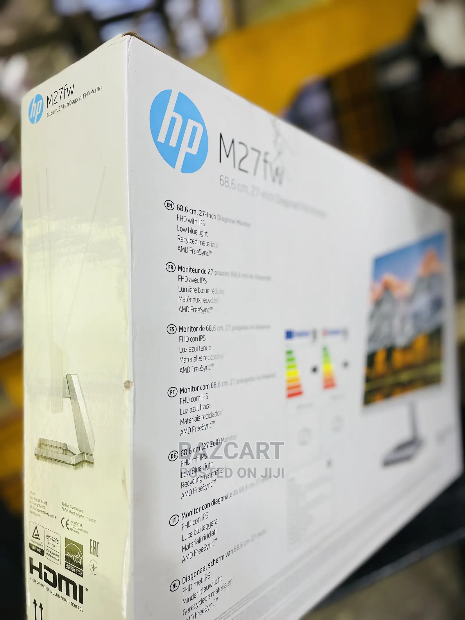 Slim HP M27fw FHD Monitor - Brand New