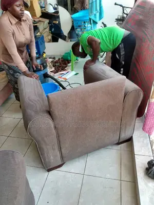 One Seater Sofa Cleaning in Progress