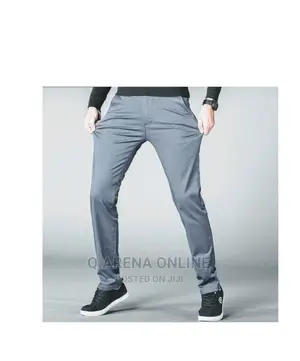 Men's Stretcher Khaki Trousers- Black,Navy Blue,Grey Brown