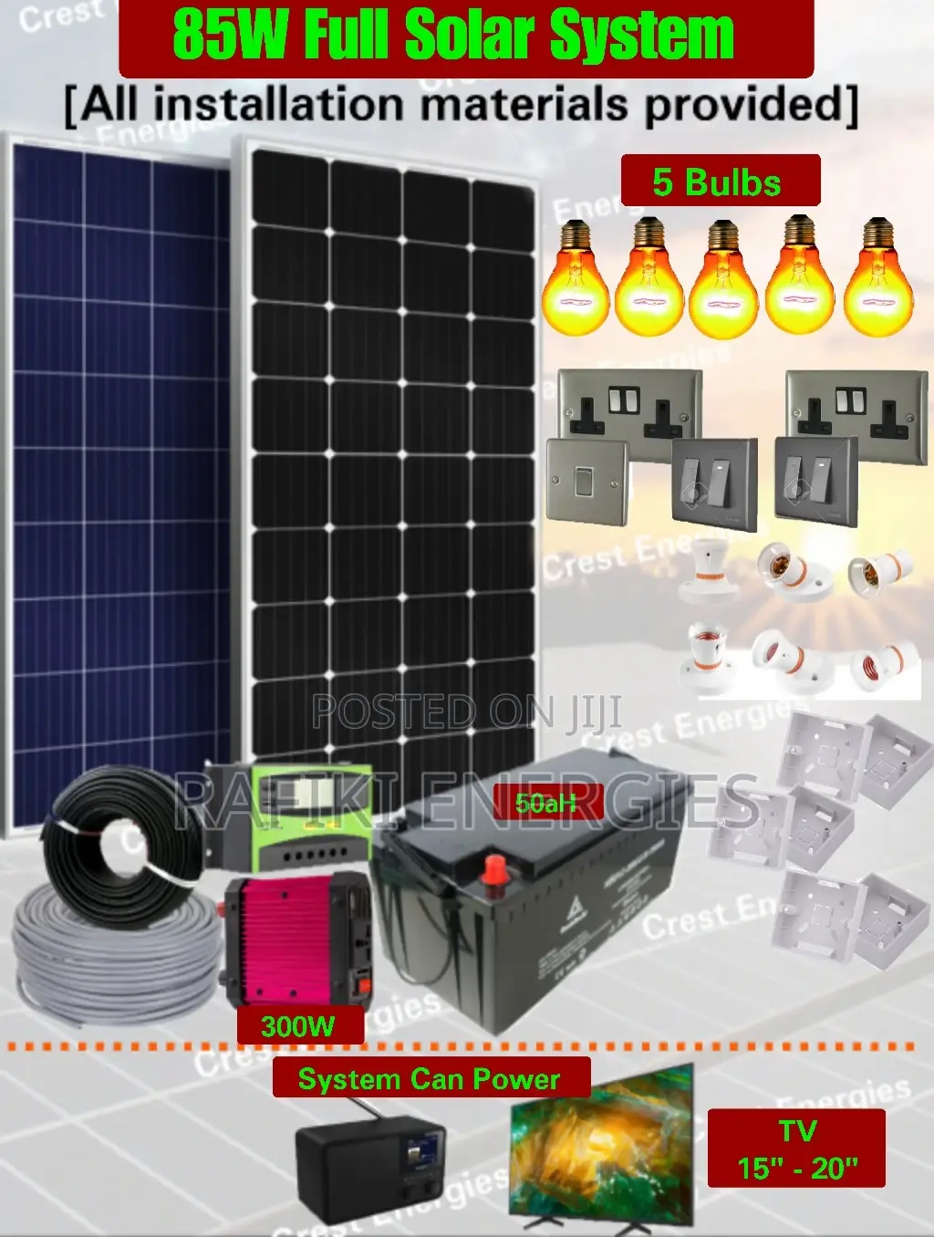85W Full Solar System / Solar Energy Systems