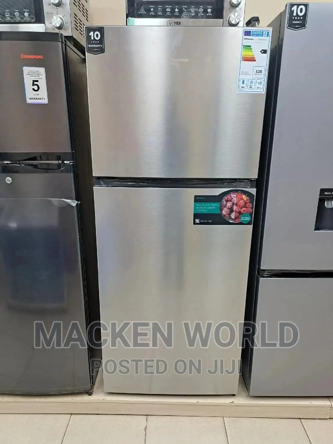 488L Hisense Double Door Fridge Extra Large