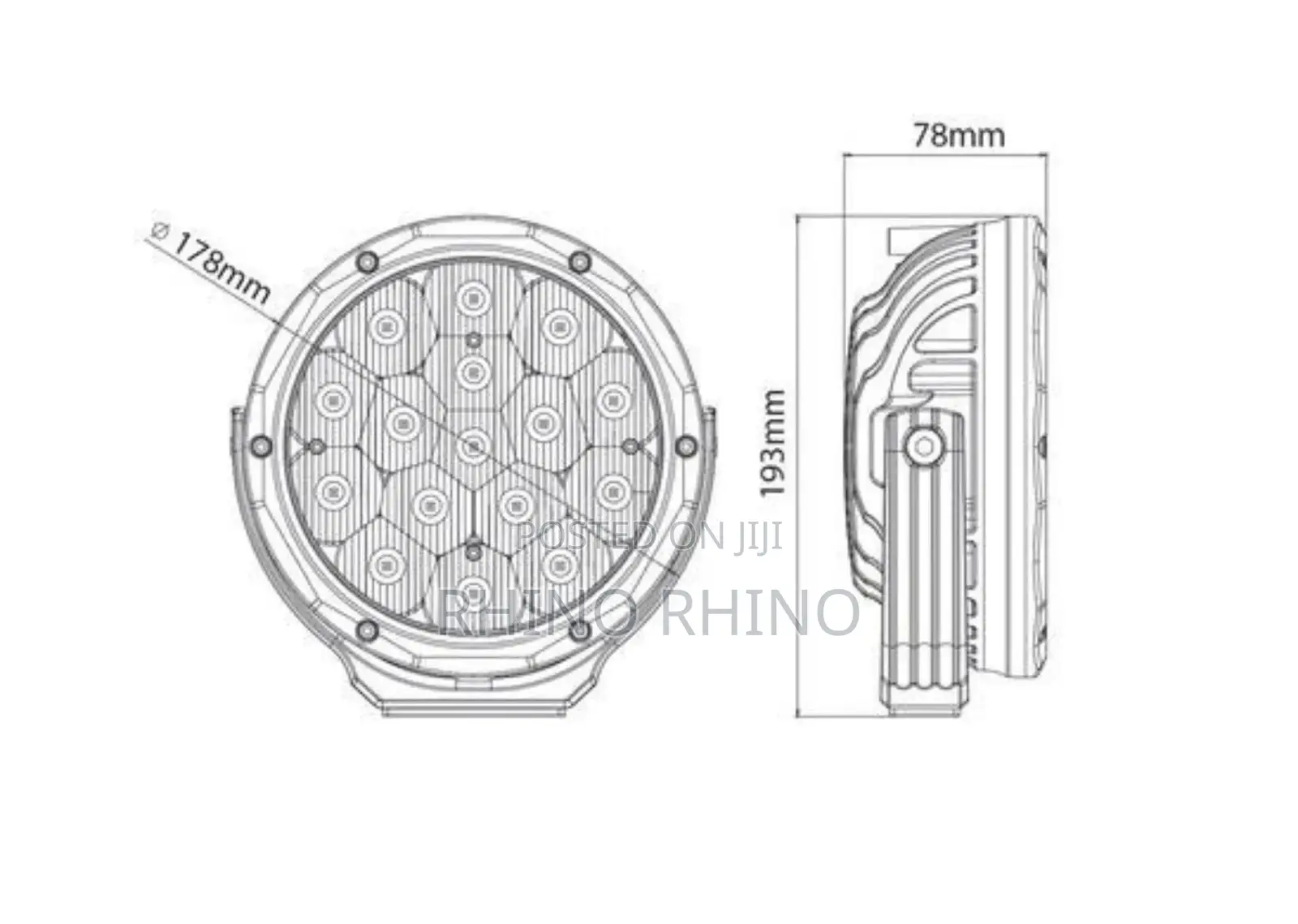 Blast Phase Ii 48w 7” Combo Led - Driving Light (Single)
