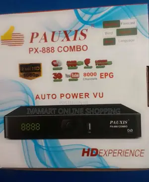 Pauxis Combo Free to Air Decoder - Auto Power Vu, Rf