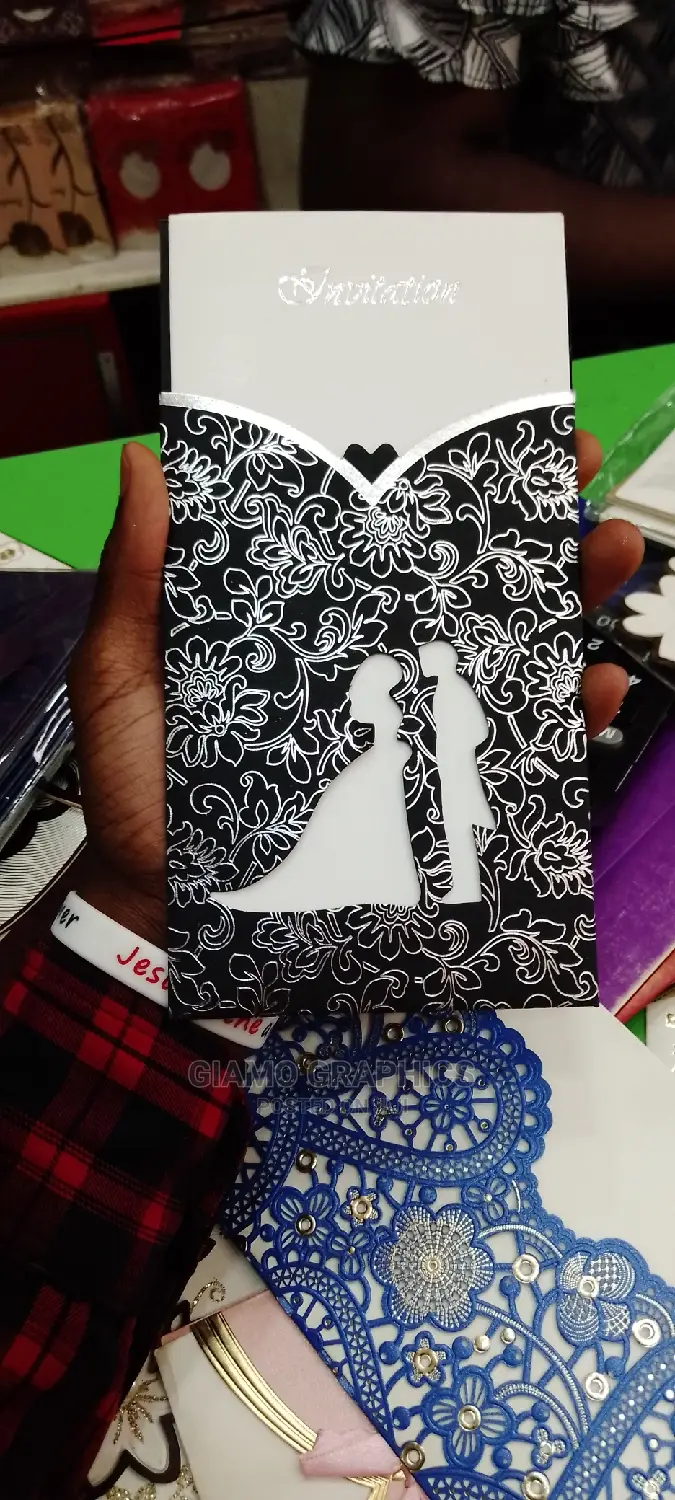 Black and Silver Wedding Cards