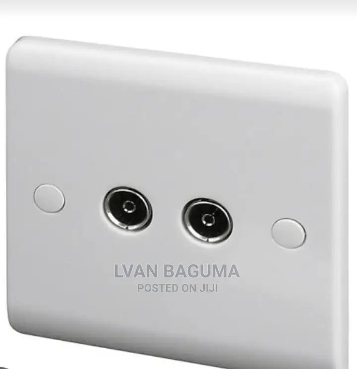 Double Tv Connector Wall Socket - Female Coaxial Connector