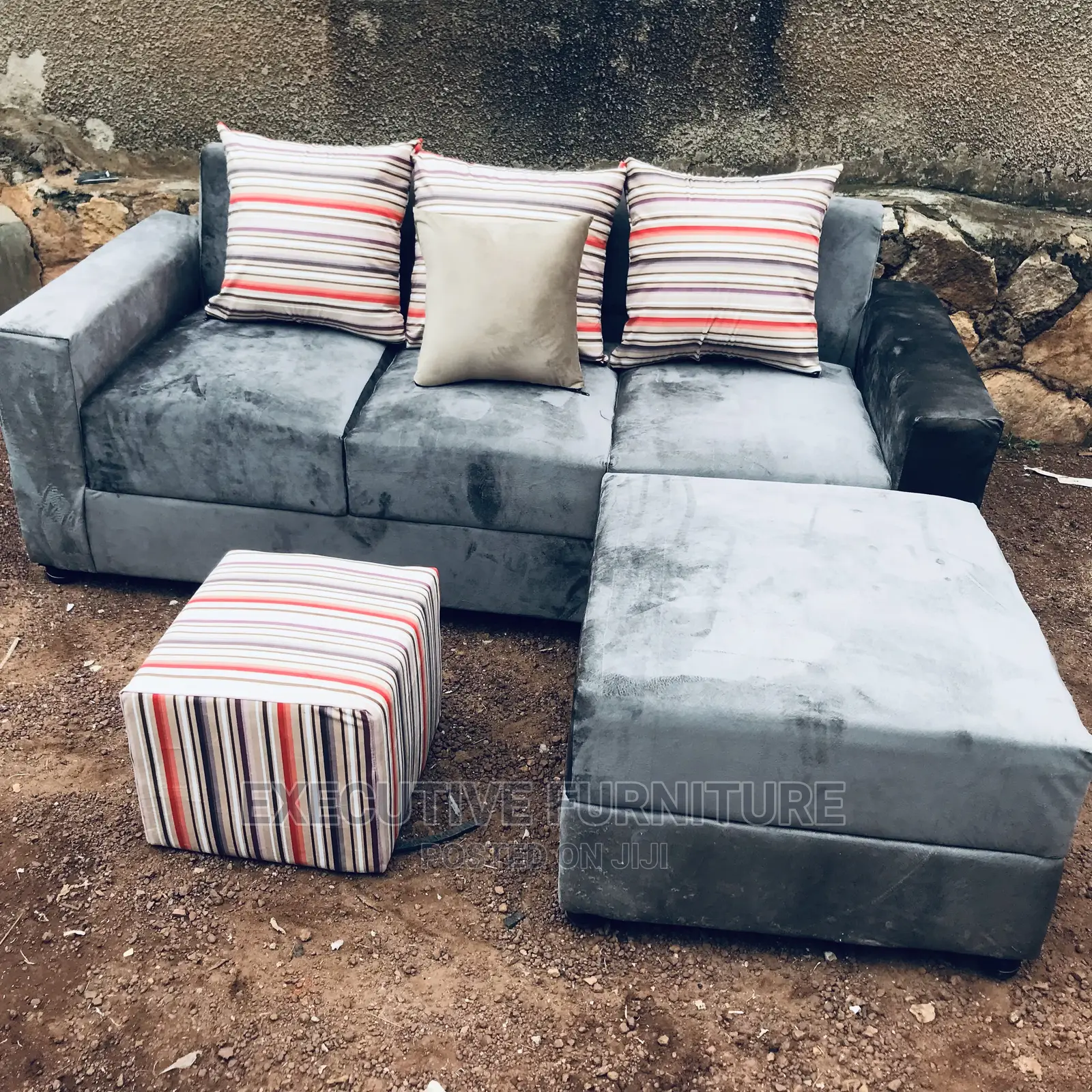 Mini Gray L Sofa