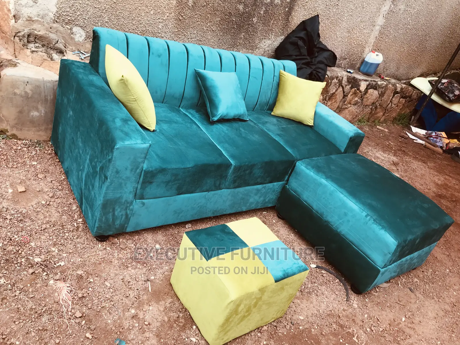 Mini L Sofa Greem