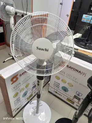 Sachi Stand Fans With a Remote