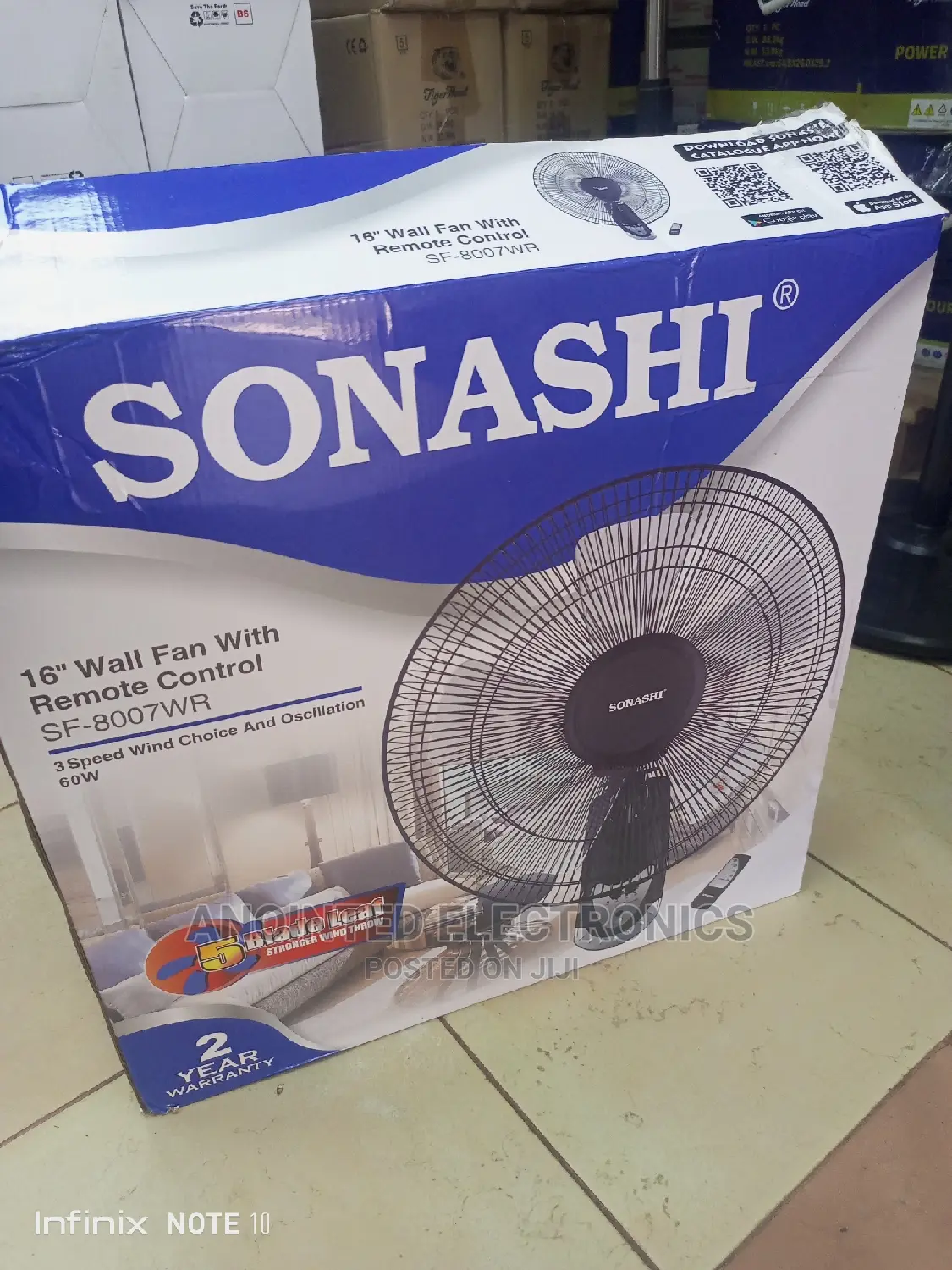 Sonash Wall Fans With a Remote