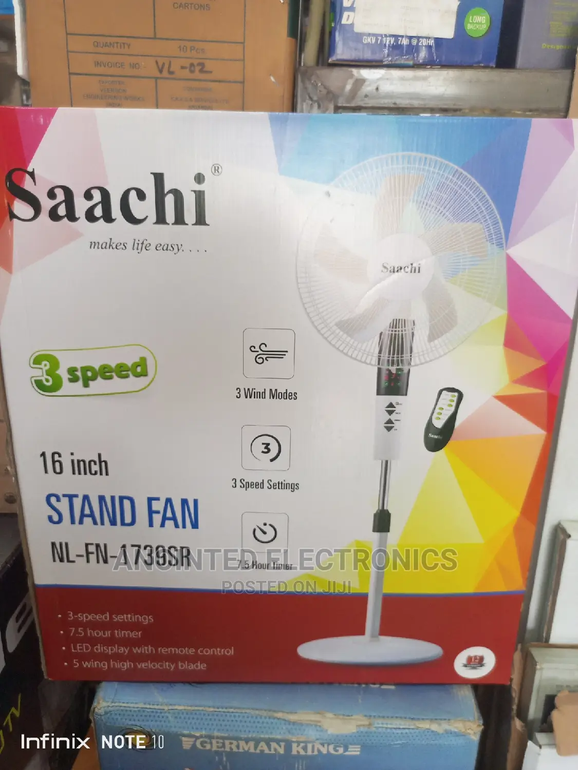 Saachi Remote Fan