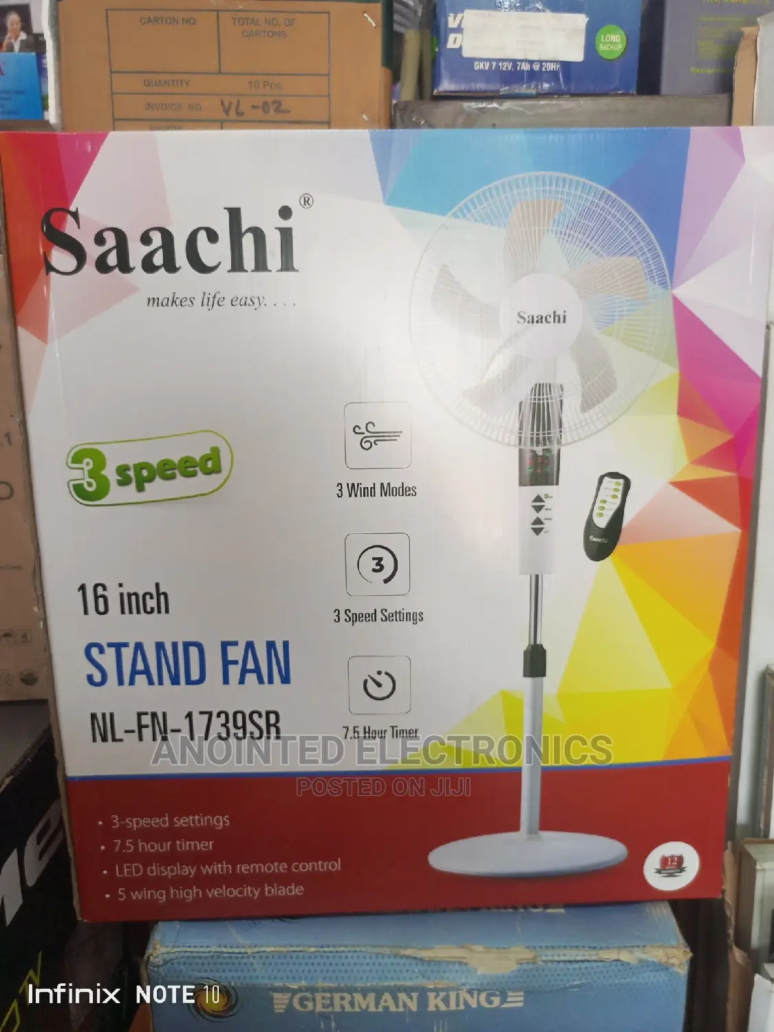 Saachi Remote Fan