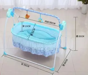 Auto Electric Swing Rocking Baby Cot Crib Craddle Bed