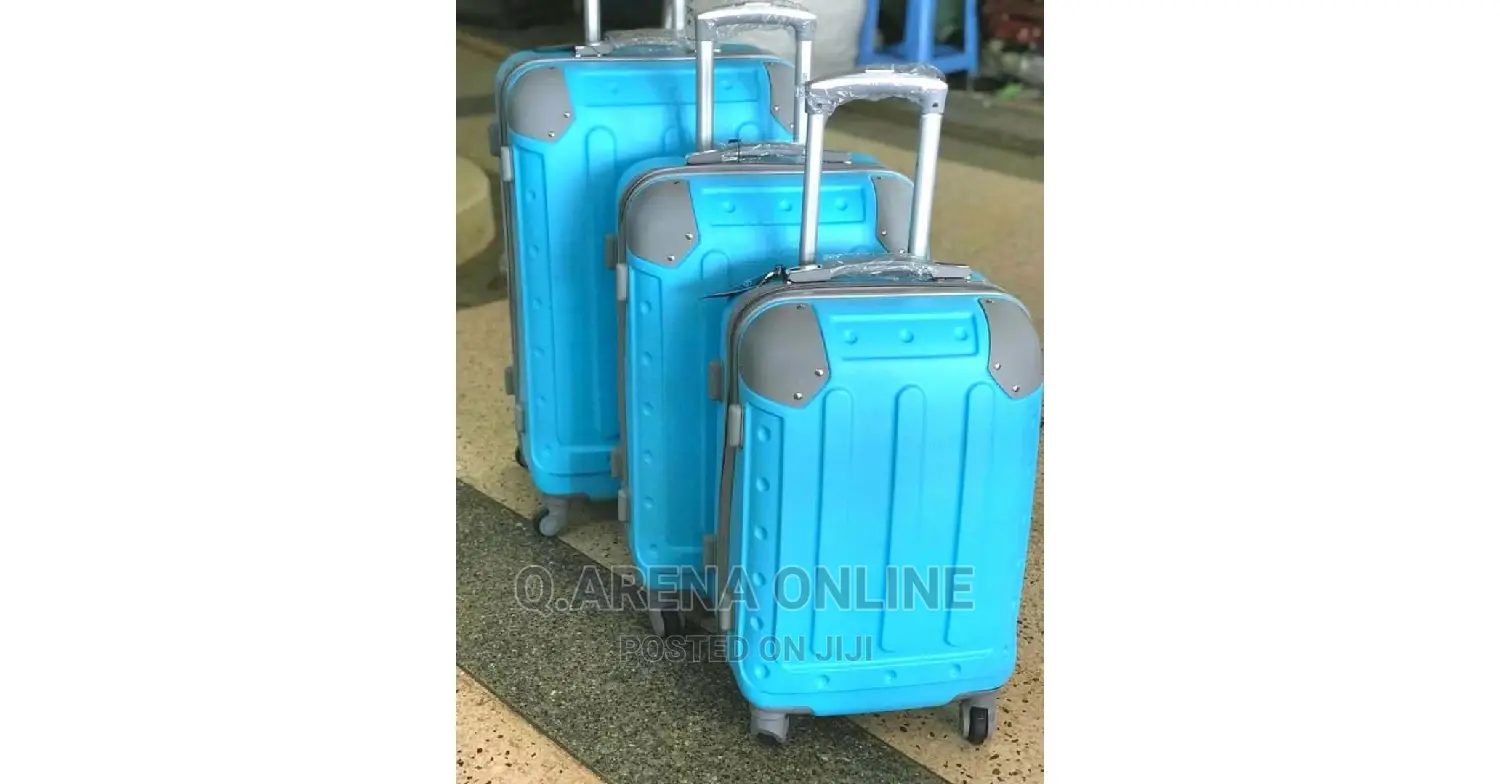4-Wheel Spinner Travel Suitcase Bag - Blue