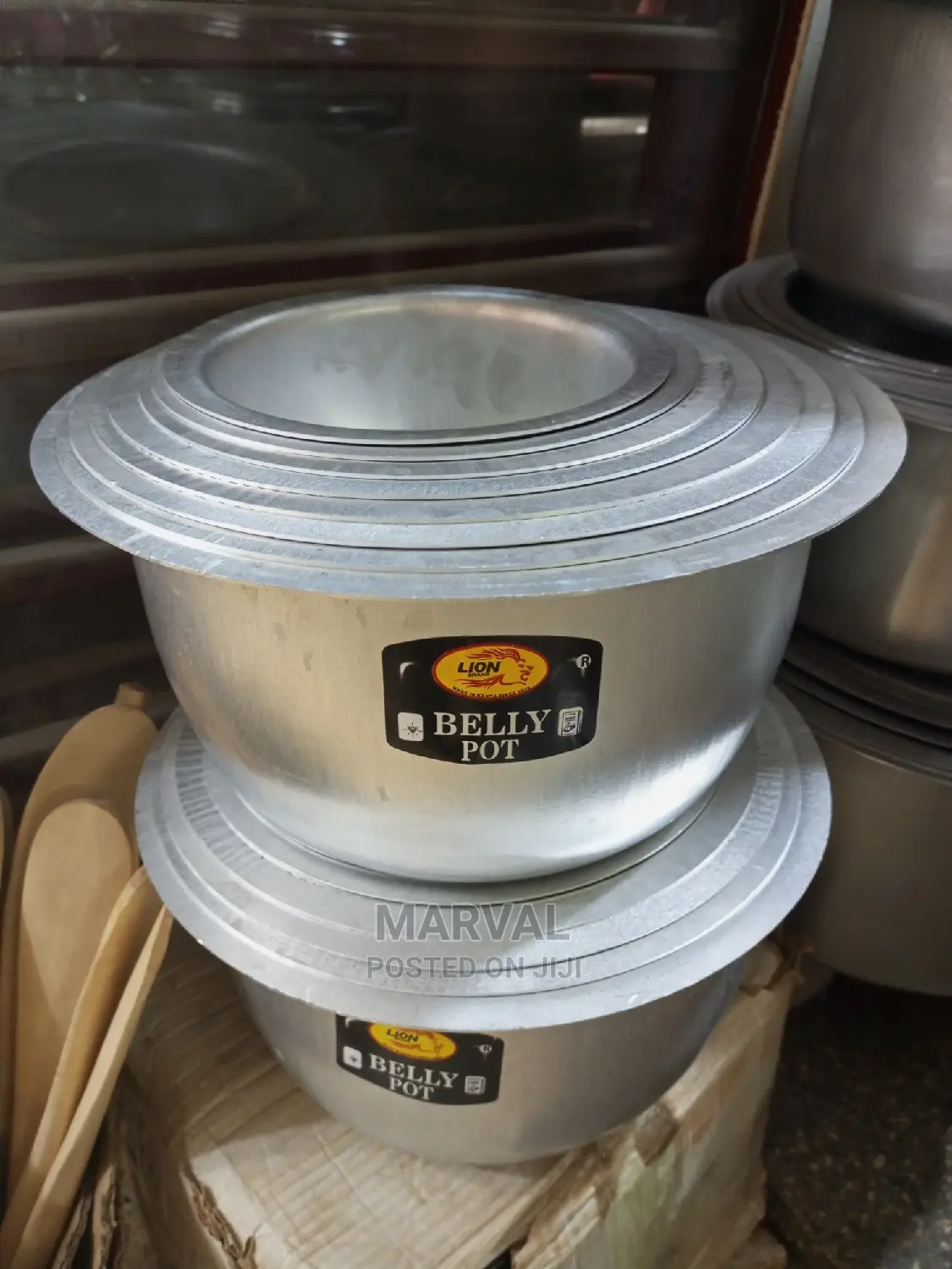 8pc Belly Pot Sauce Pan ( NON RUSTING)