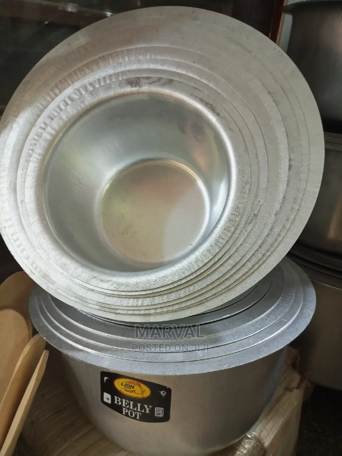 8pc Belly Pot Sauce Pan ( NON RUSTING)