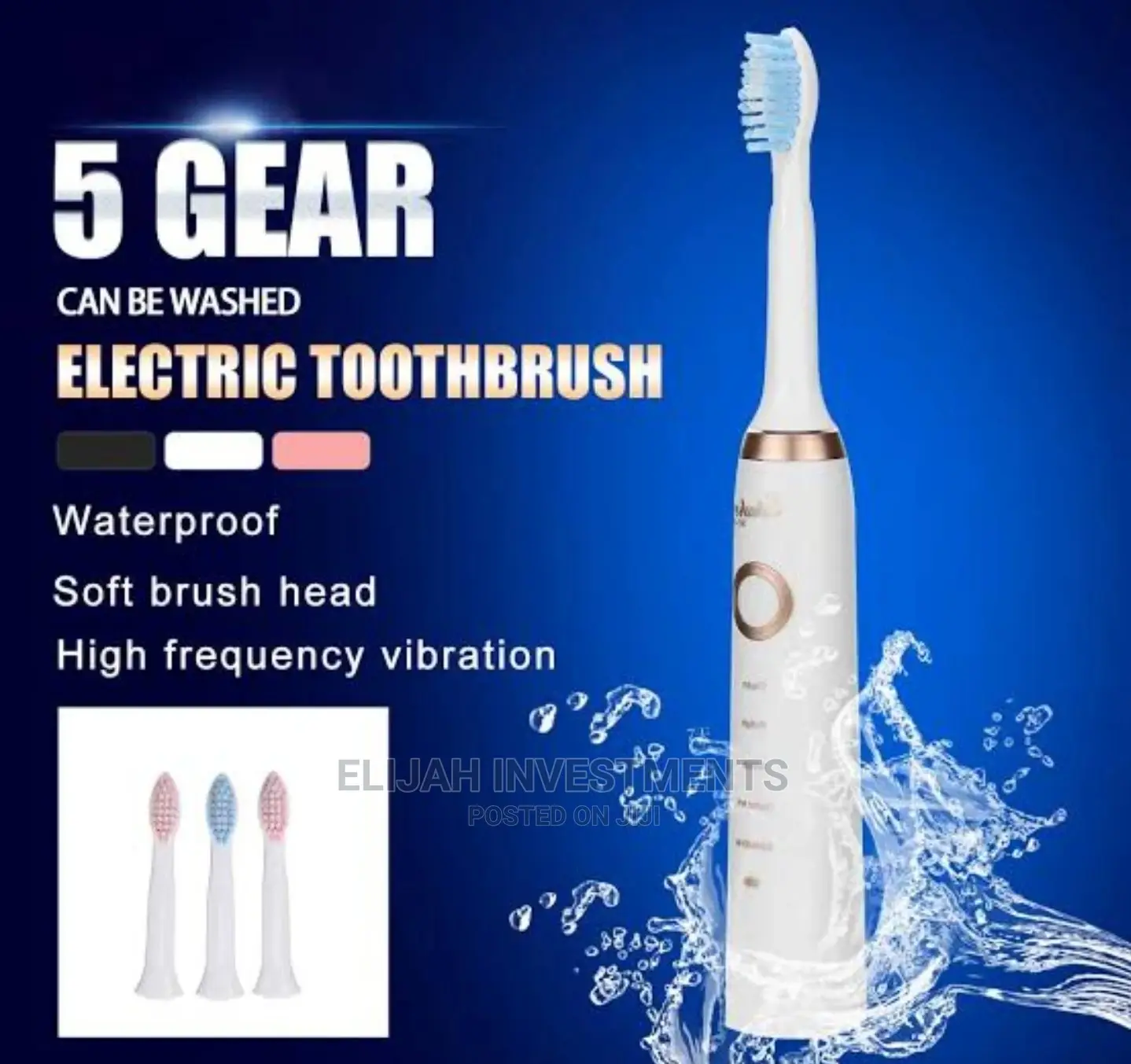 Electronic Toothbrush Black/White