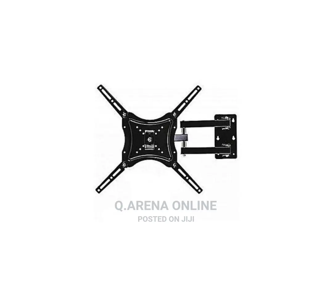 Movable Rotating Tv Wall Mount Flat Pannel Upto - 55" Black