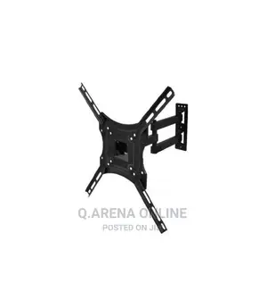 Movable Rotating Tv Wall Mount Flat Pannel Upto - 55" Black