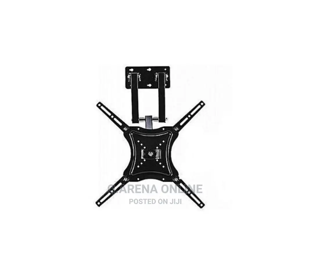 Movable Rotating Tv Wall Mount Flat Pannel Upto - 55" Black