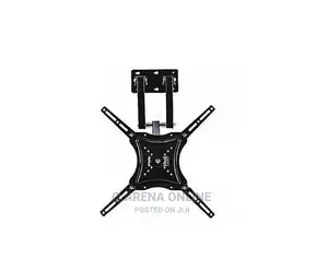 Movable Rotating Tv Wall Mount Flat Pannel Upto - 55" Black